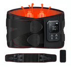 Cordless Heating Massage Belt for Lower Back Soothe Discomfort - 5000mAh Adjustable Heat Therapy Wrap with 4 Vibration Modes & Rechargeable Battery - Heating Pad for Men & Women,Mom Dad,FSA Eligible HSA, 4-Pack Carton