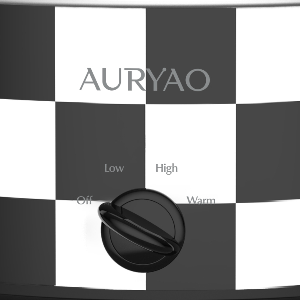AURYAO 6QT Pro Slow Cooker – Smart Control, Ceramic Nonstick, Effortless Clean