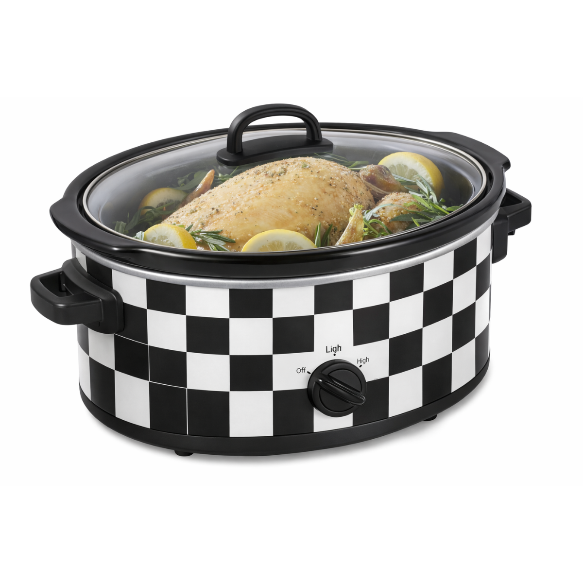 AURYAO 6QT Pro Slow Cooker – Smart Control, Ceramic Nonstick, Effortless Clean