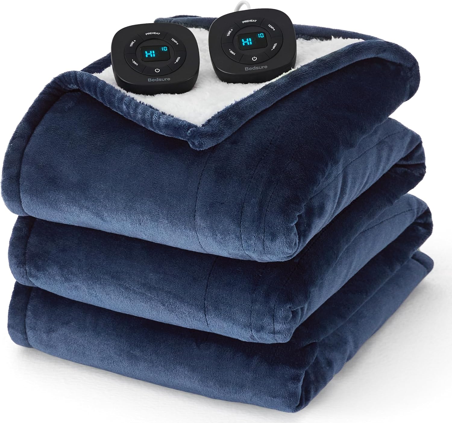 Bedsure Heated Throw Blanket – Fast Heating, 6 Heat Levels, 4 Timer Settings