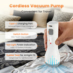 60,000Pa Rechargeable Electric Vacuum Pump for Storage Bags – 2000mAh Battery, 12-Pack Carton