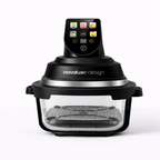 Novaluxe-Design ProGlass Smart Air Fryer – Dual Bowl Visible Cooking