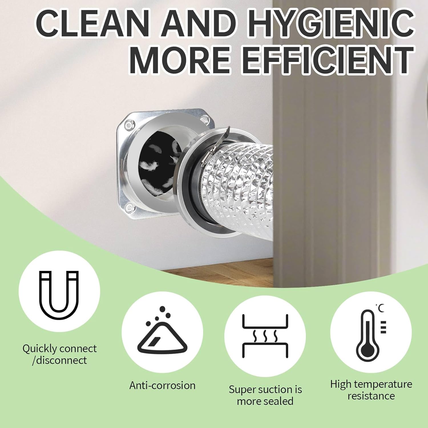 Magnetic Dryer Vent Connector Kit, 12-Pack Carton